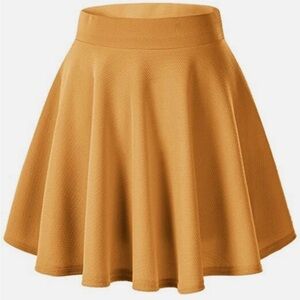 Chic Mustard Skater Skirt by Urban Coco size XXL